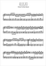 Téléchargez l'arrangement pour piano de la partition de Allegro en PDF